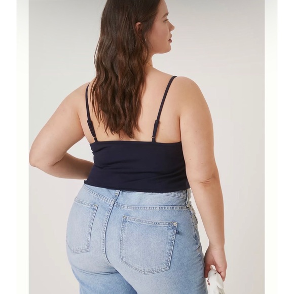 ANTHROPOLOGIE Eva Franco Ponte Trench Sailor Blouse Crop Corset Top Size 12 - Picture 5 of 11